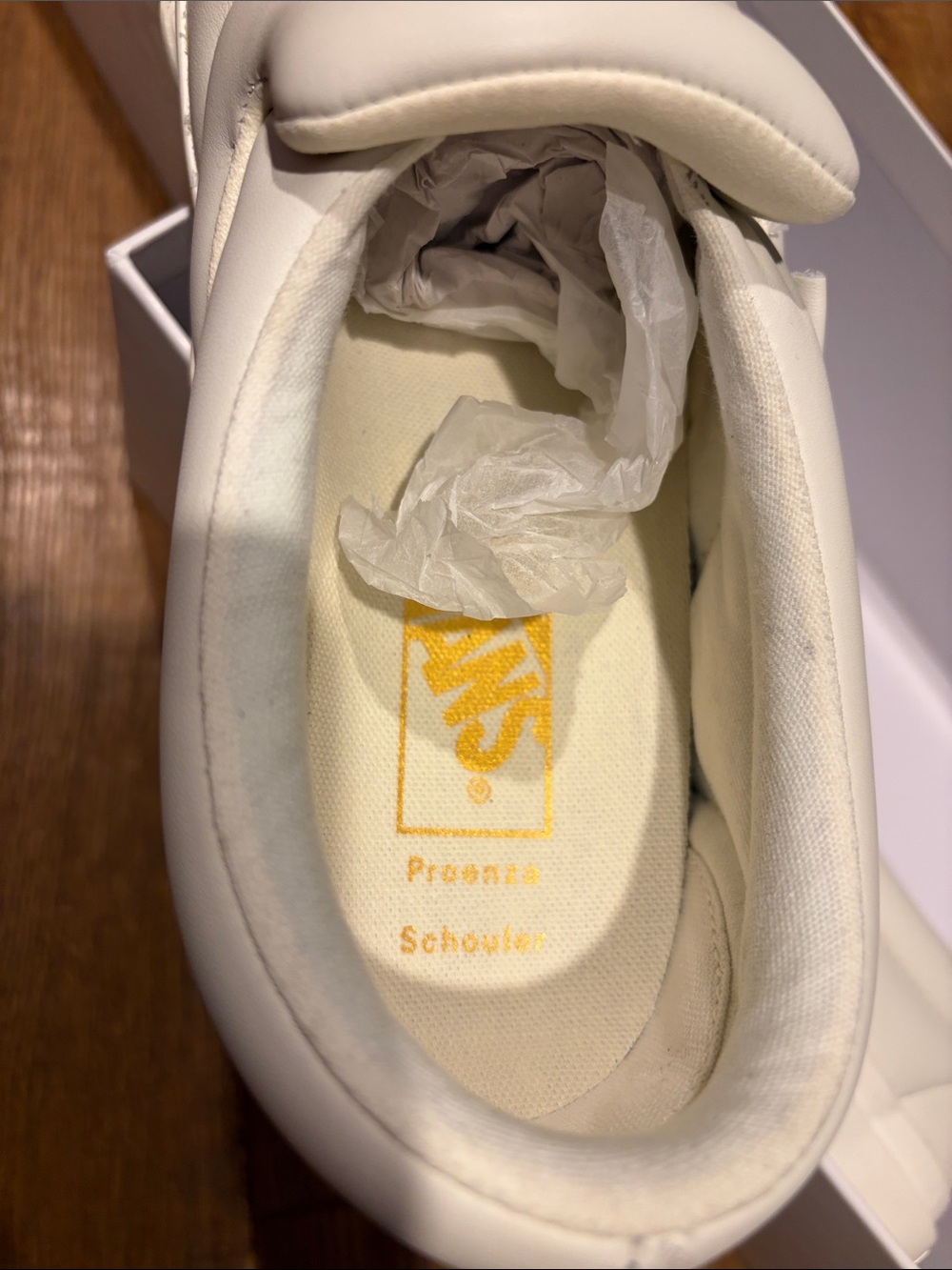 Proenza Schouler x Vans Ecru Slip-On Sneakers - Picture 8 of 8
